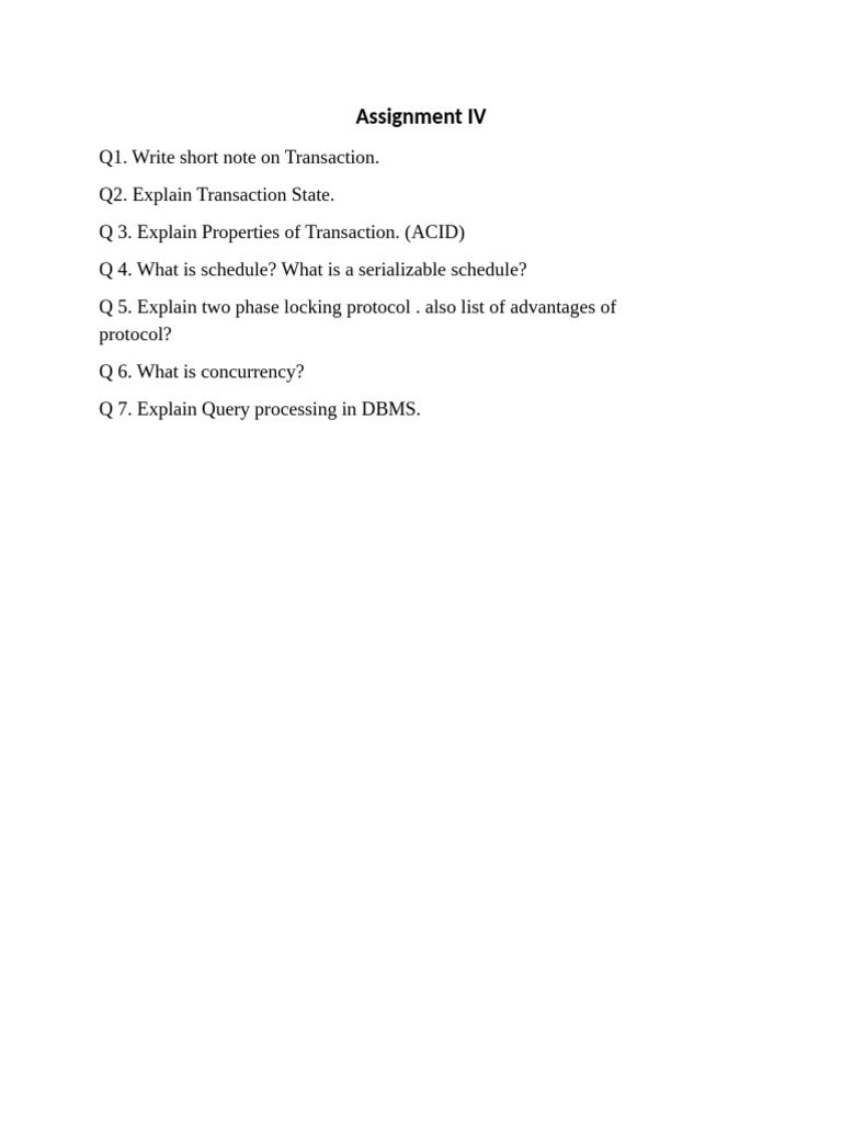 Assignment IV | PDF