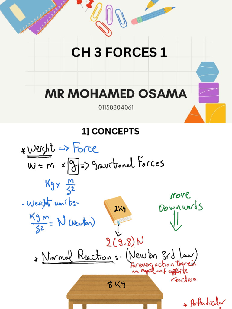 CH 3 Forces 1 | PDF