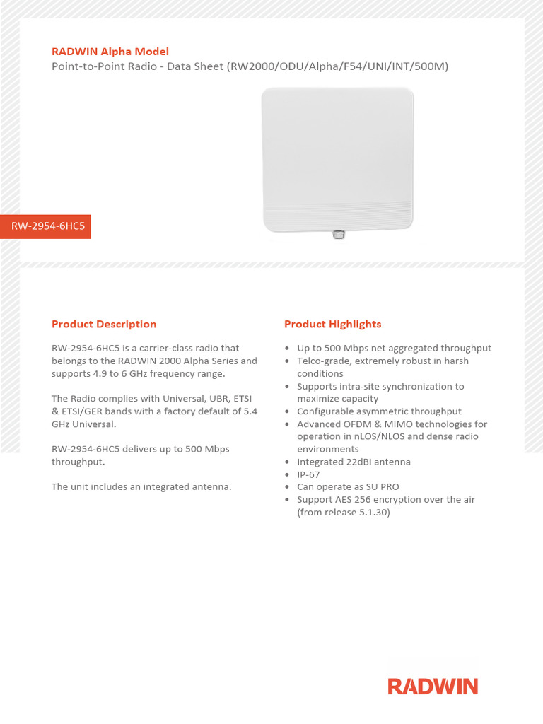 RW 2954 6HC5 | PDF