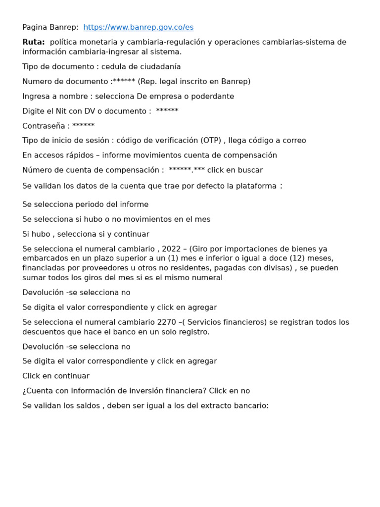 Banrep Plataforma SAUC 2024 | PDF