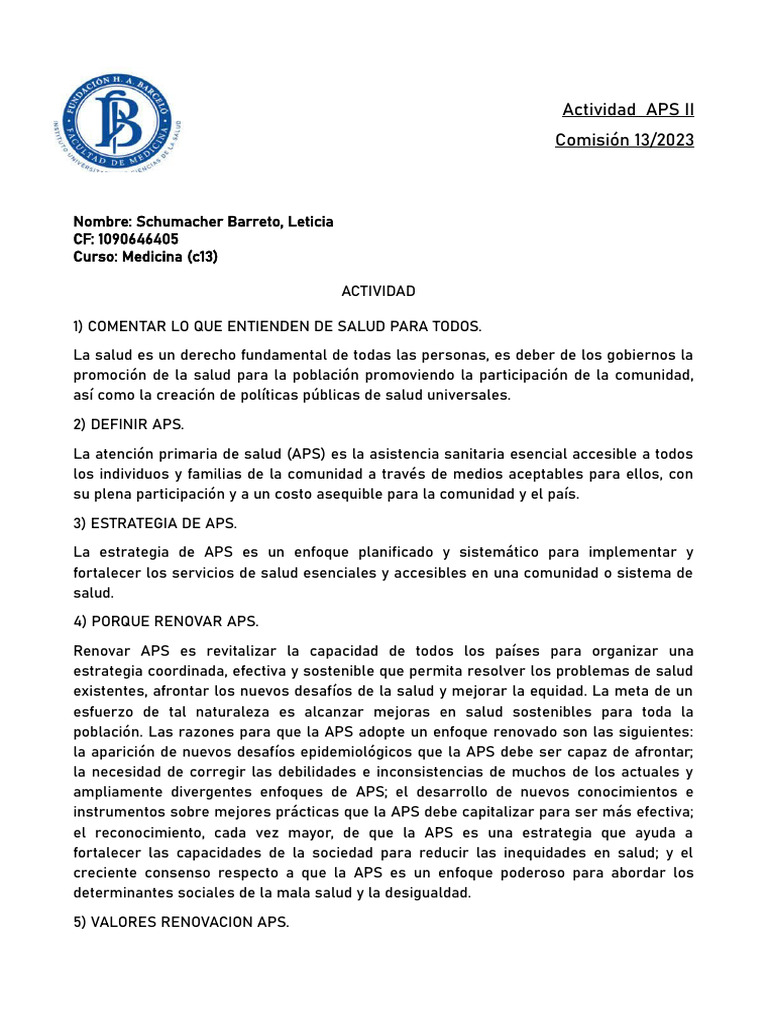 APS II | PDF