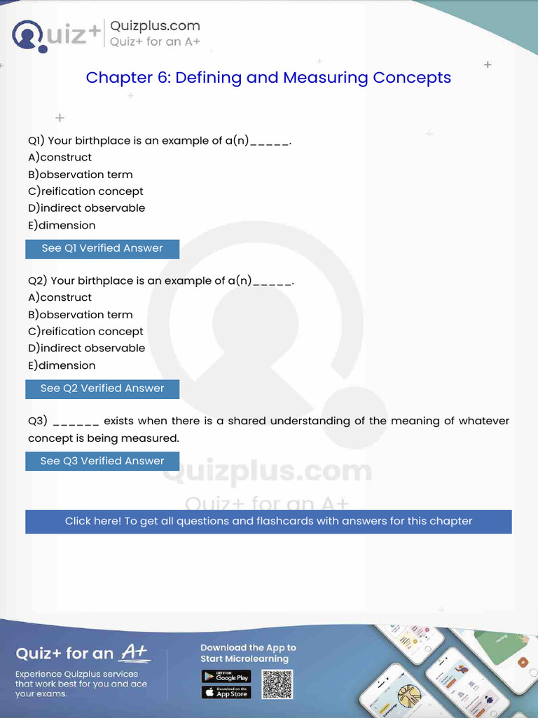 Your Birthplace is an Example of An | PDF | Survey Methodology ...