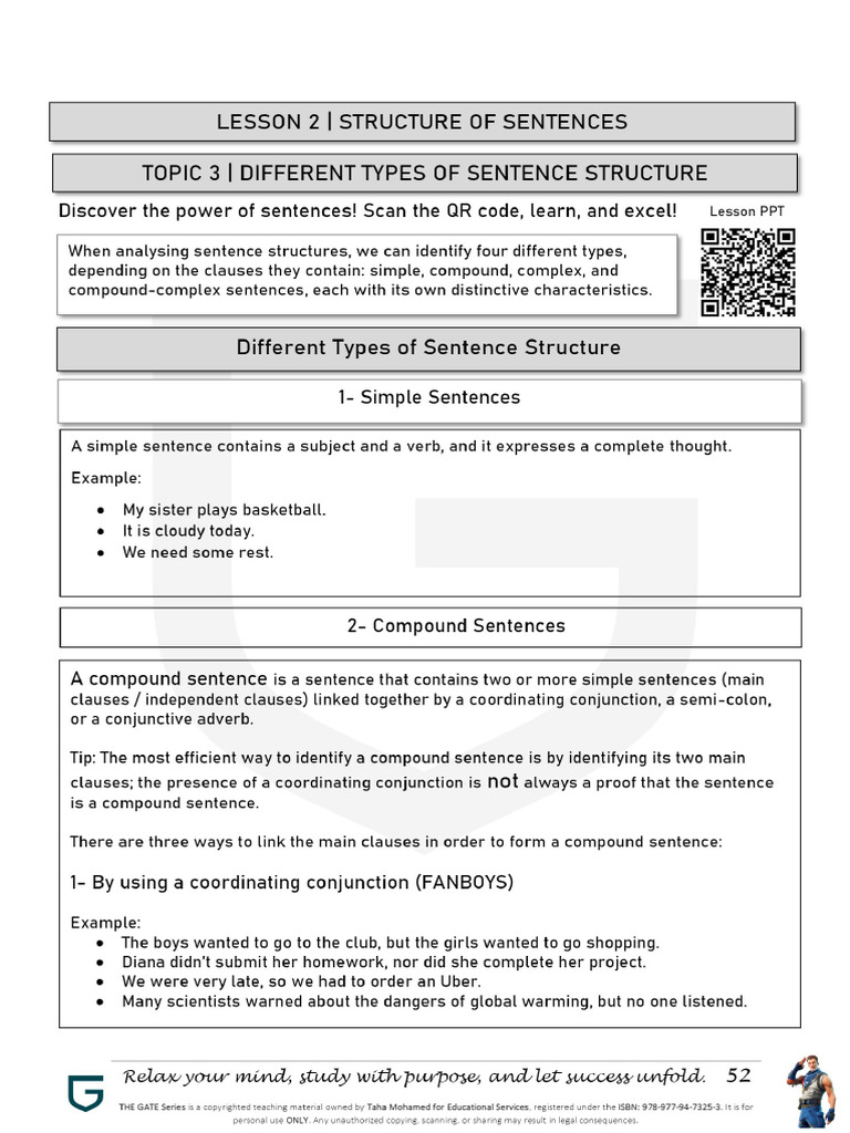 Types of Sentences | PDF