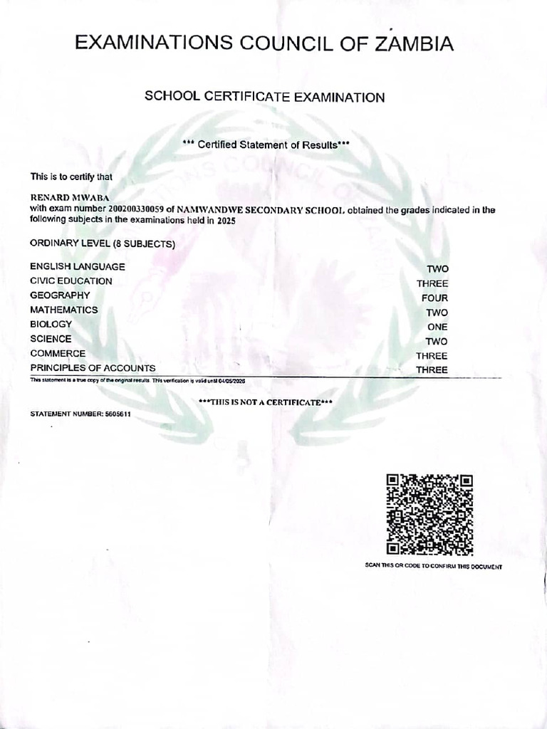High School Certificate | PDF