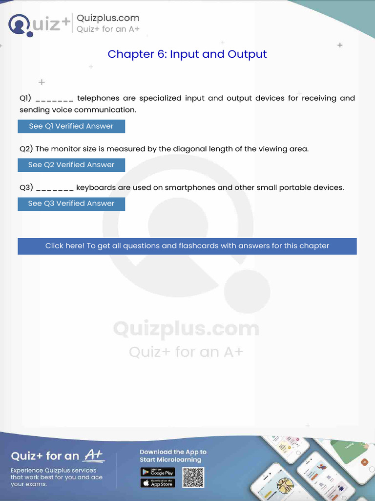 Telephones Are Specialized Input and Output Devices For Receiving and ...