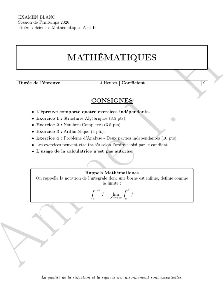 Mini Exam Blanc | PDF