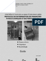 Protocole Determination Parametres Physicochinmique Bacteriologique