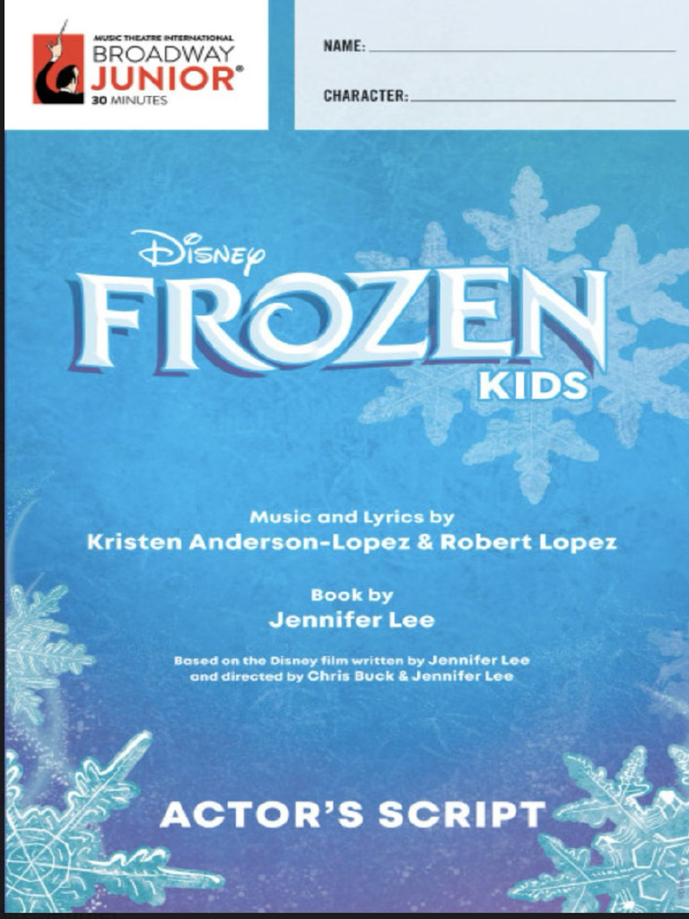 Frozen KIDS Actors Script Vebuka.com.PDF | PDF