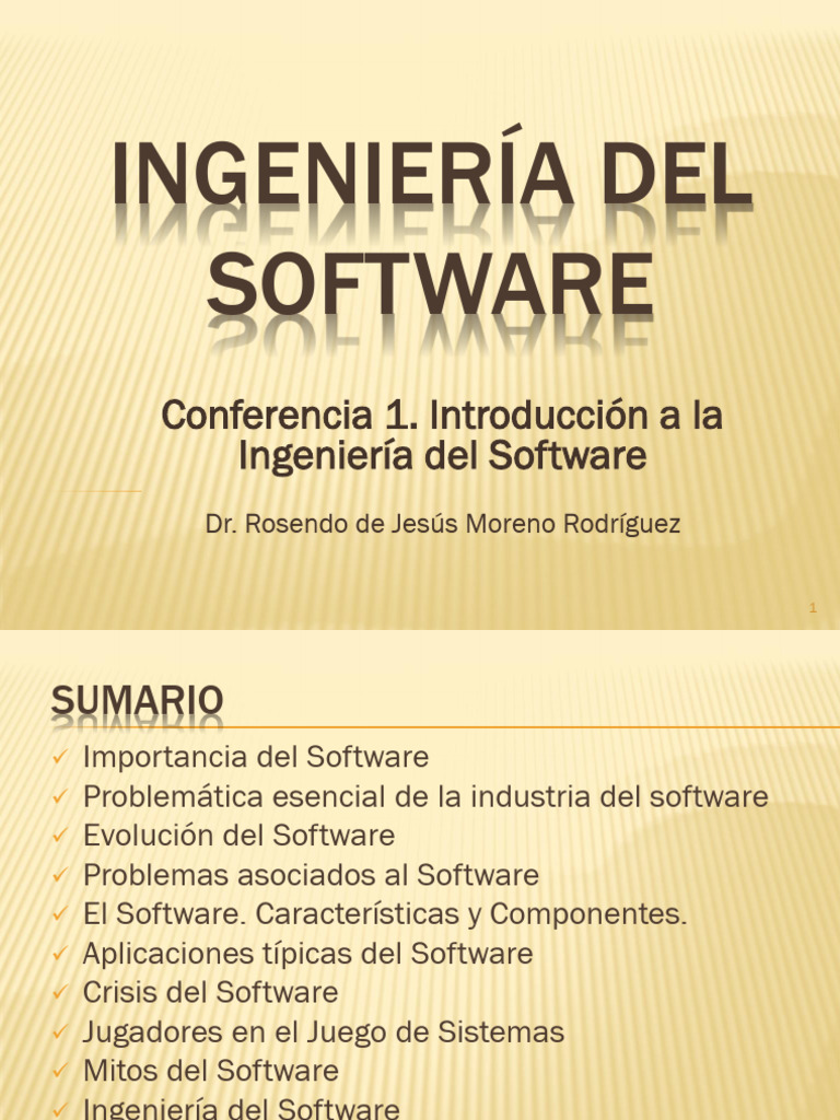 C01 3CC Introducción A La Ingeniería Del Software | PDF