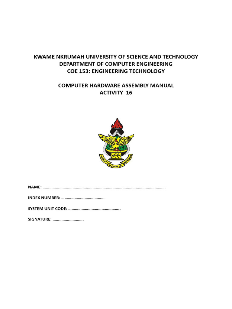 Manual Assembling Report | PDF | Electrical Connector | Network ...