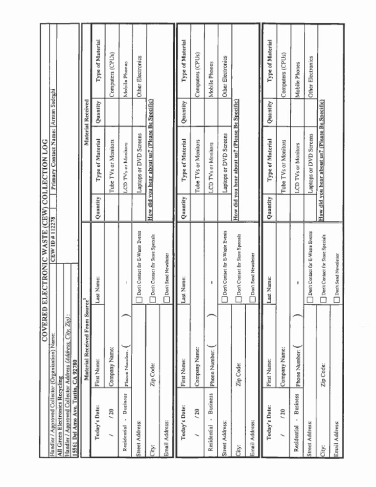 Log Forms | PDF