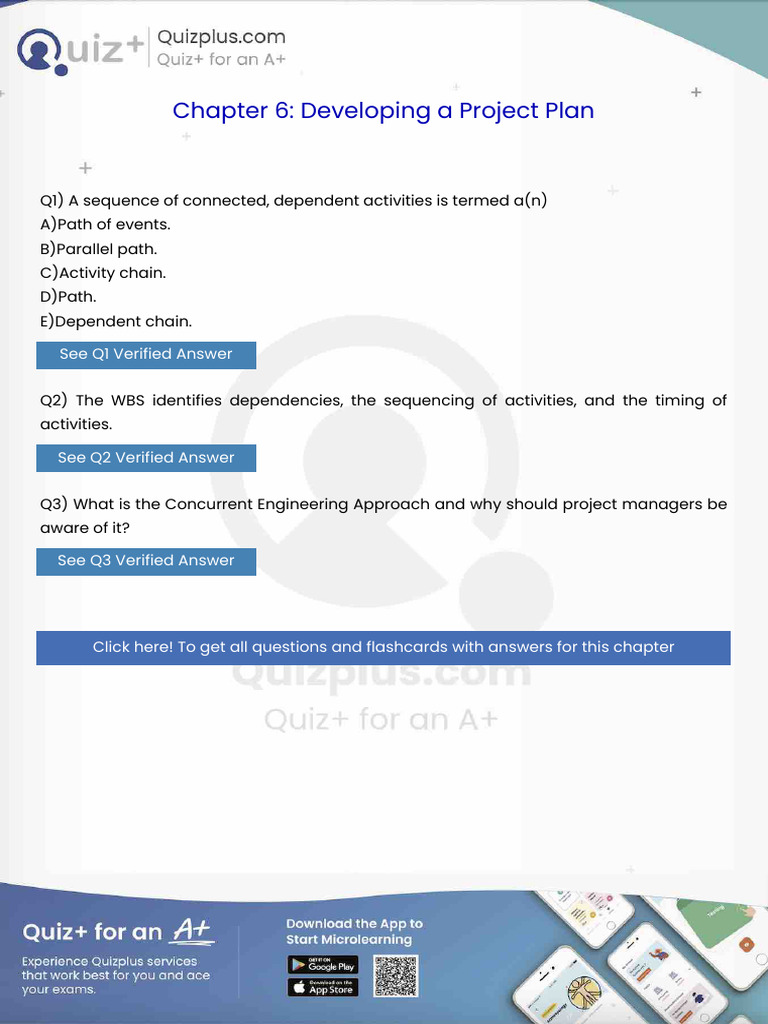 A Sequence of Connected Dependent Activities Is Termed An | PDF | Agile ...