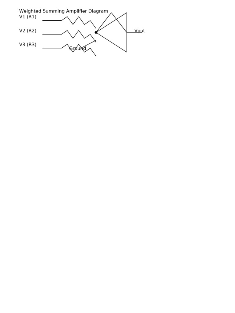 Weighted Summing Amplifier | PDF