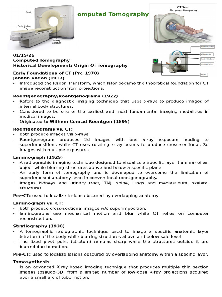 Computed Tomography | PDF | Ct Scan | X Ray