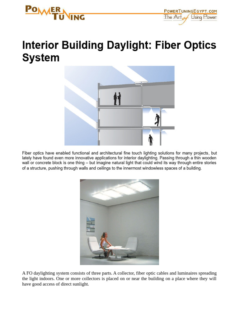 Daylighting FO System for Building Interior Lighting | PDF