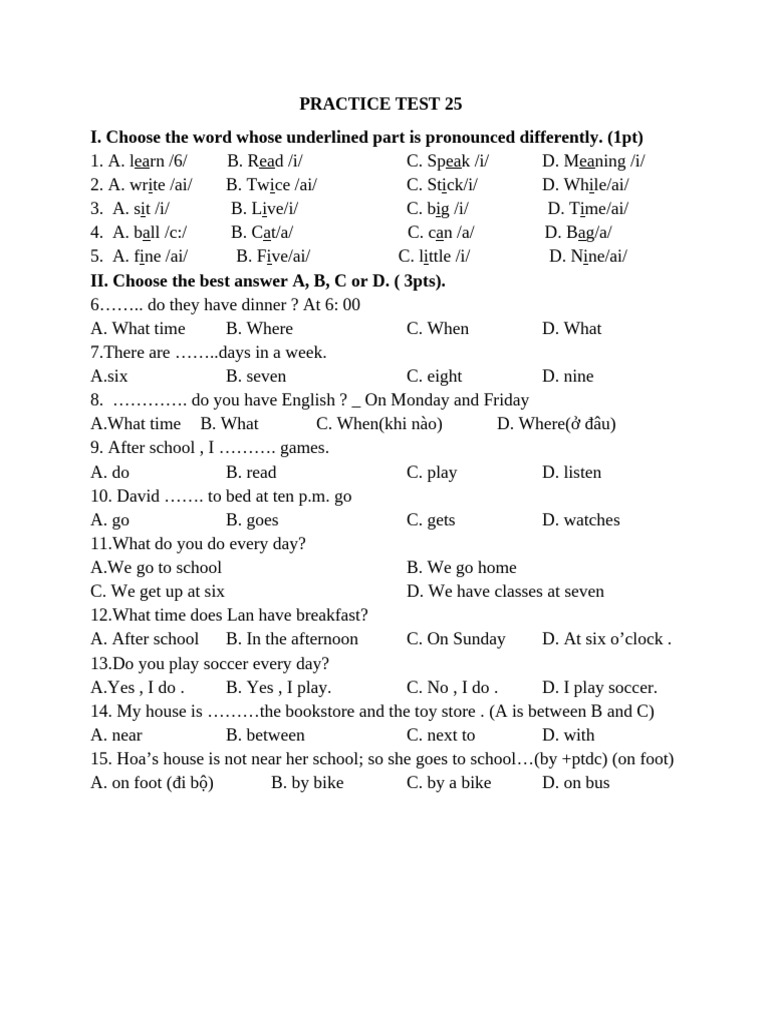 Practice Test 25 | PDF | Chess Theory | Chess Openings
