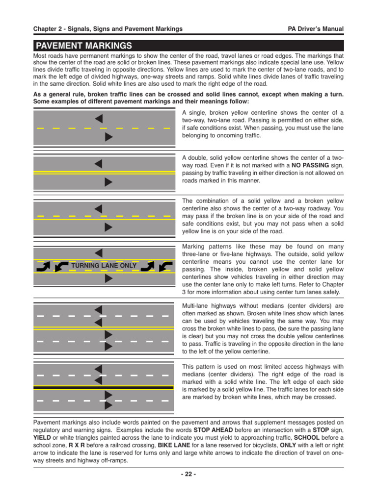 PennDOT - Pennsylvania Driver's Manual-26-26 | PDF | Traffic | Road