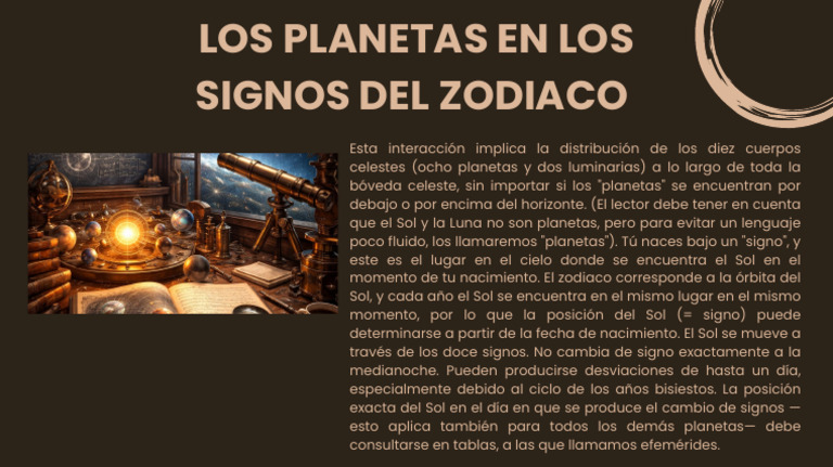 Los Planetas en Los Signos Del Zodiaco | PDF