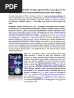 WHAT WE CAN DO NOW: How To Prepare For The Future, Grow in The Light Direction, and Teach Each Other How To Survive With Integrity