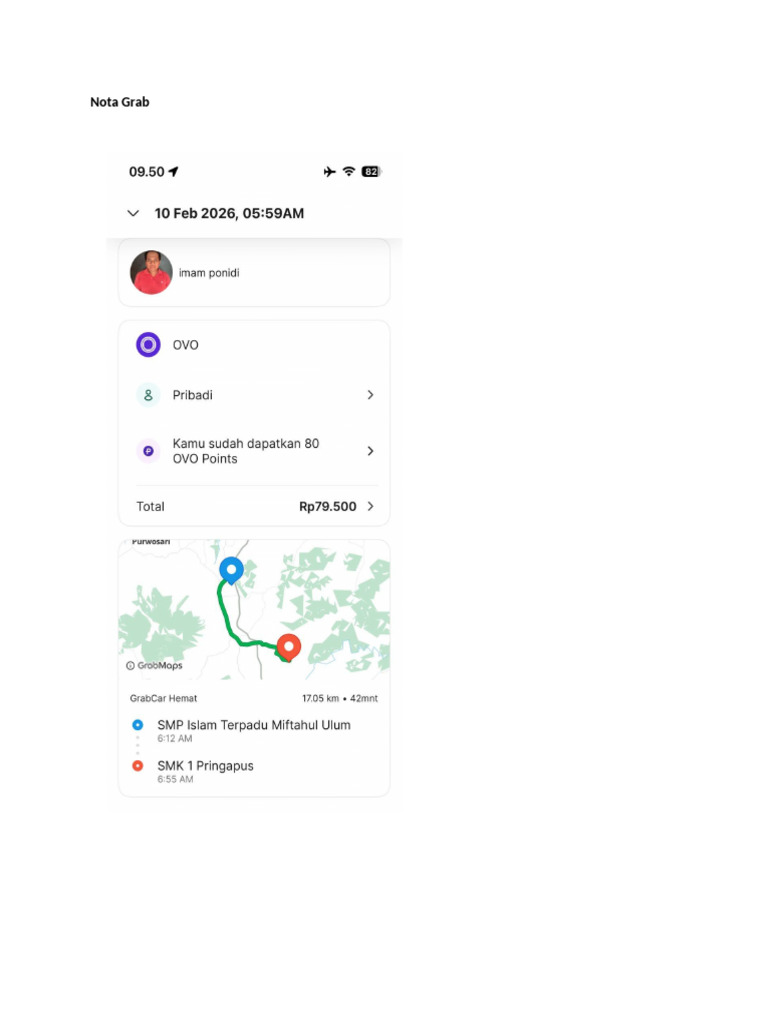 Nota Grab | PDF