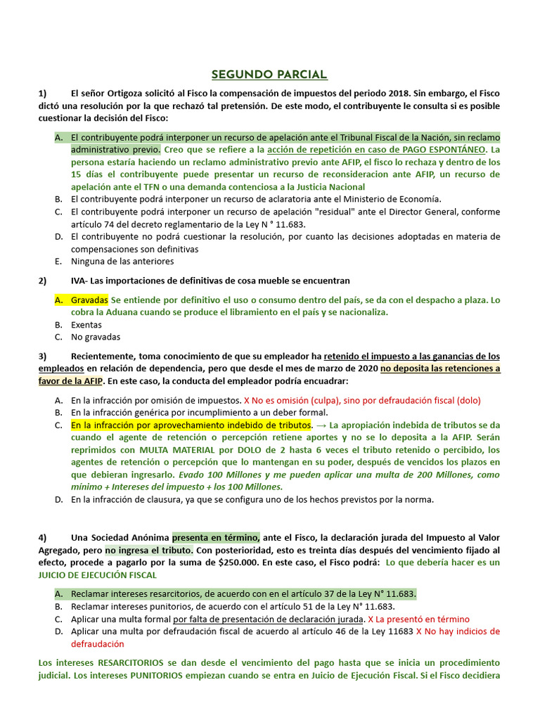 Copia de MODELOS PARCIAL SIN RESPONDER | PDF | Impuestos | Impuesto al ...