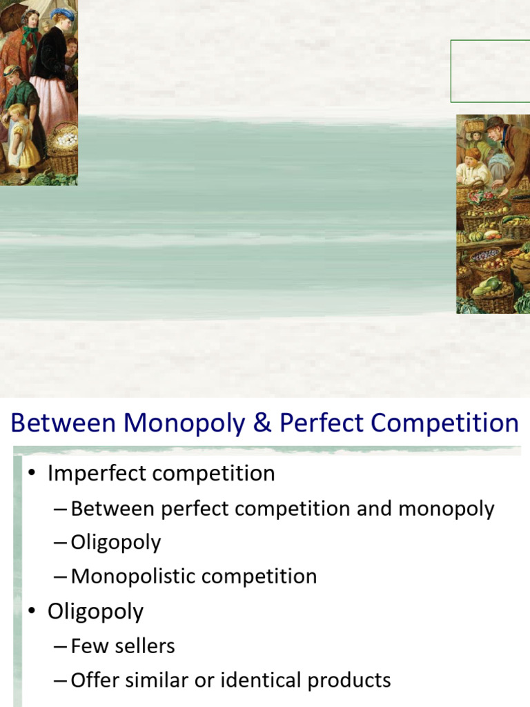 Lecture 9 Monopolistic Competition | PDF | Perfect Competition | Monopoly
