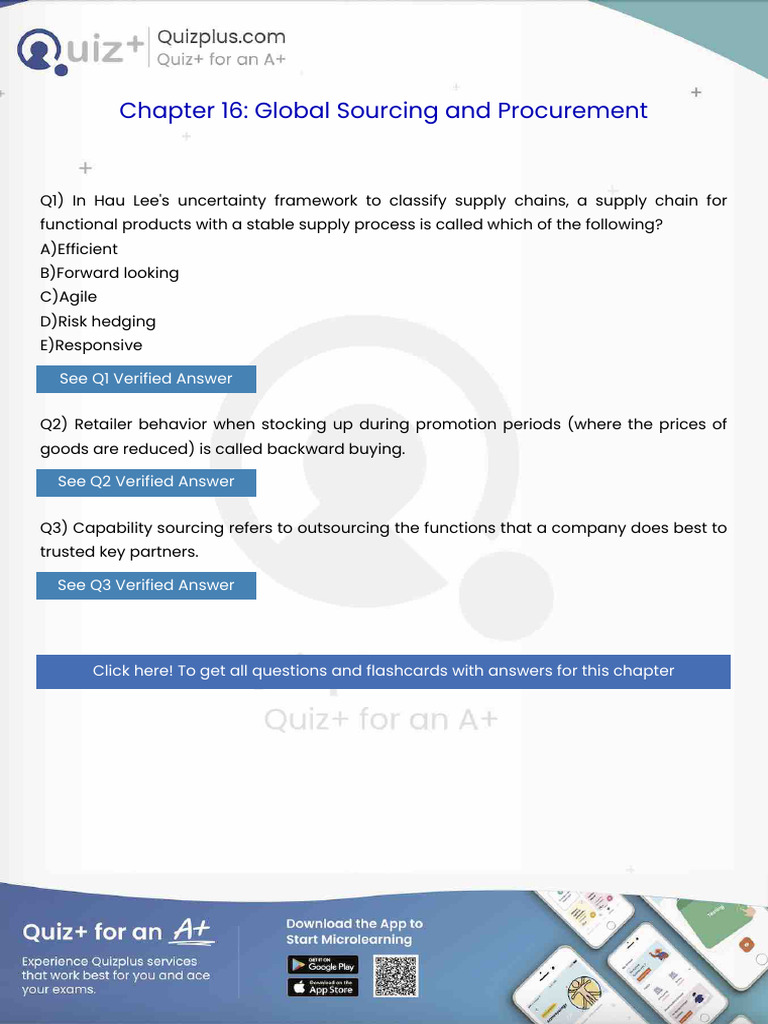 In Hau Lees Uncertainty Framework to Classify Supply Chains a Supply ...
