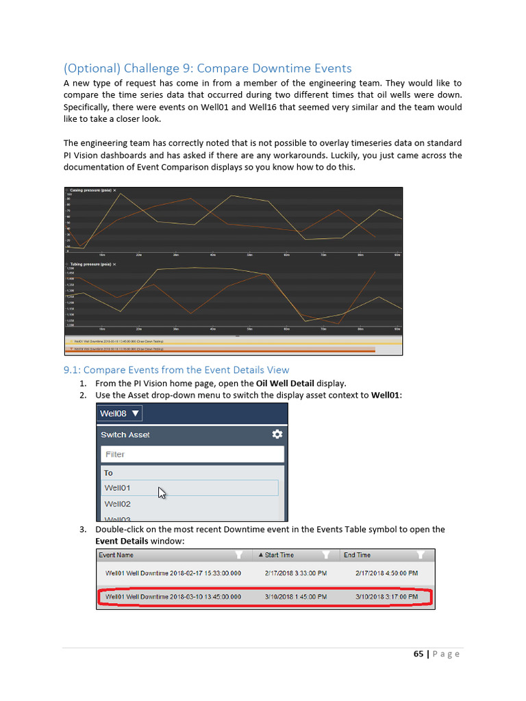 PI Vision Basics Part 9 - Compare Downtime Events | PDF | System ...