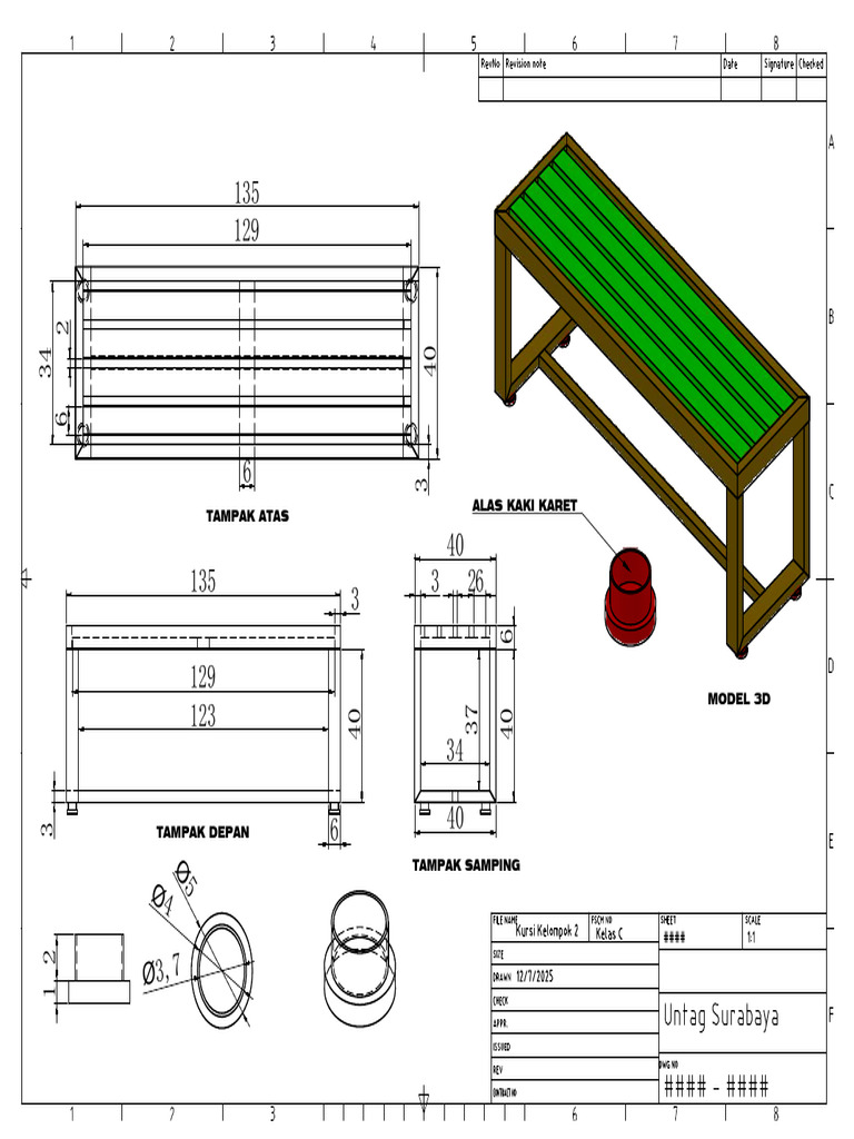 Layout Kursi Assembly | PDF