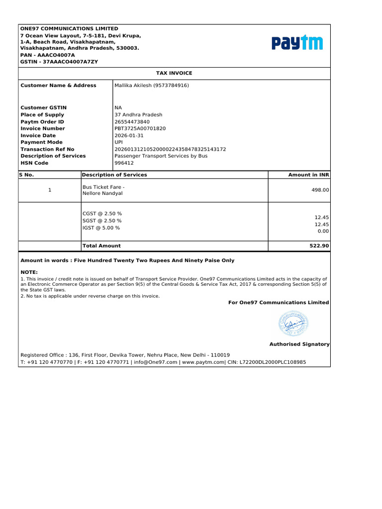 Invoice PBT3725A00701820 | PDF | Invoice | Banking Technology