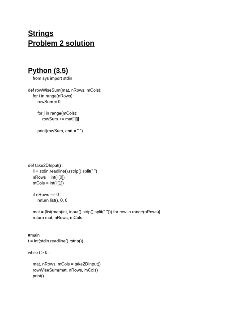 Problem 1 Solution | PDF