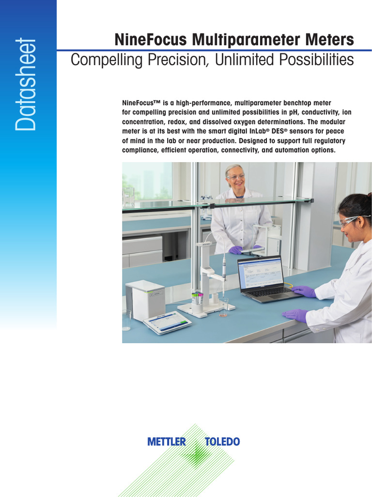 NineFocus Benchtop Meter - Datasheet | PDF | Sensor | Ph