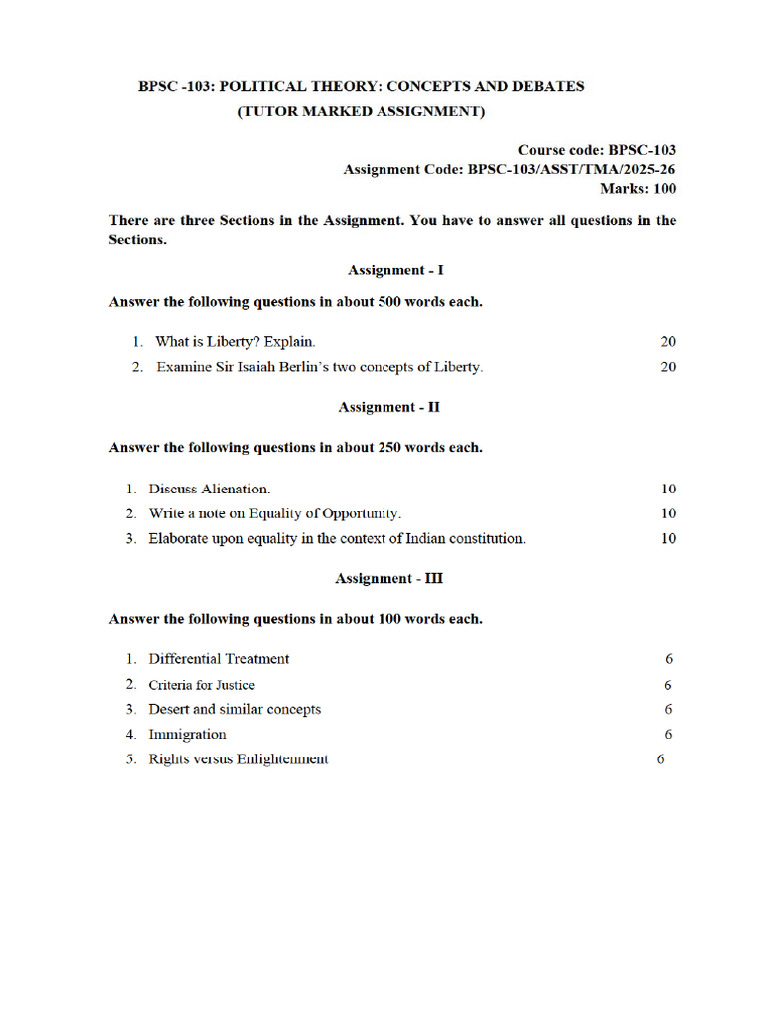 BPSC 103 | PDF