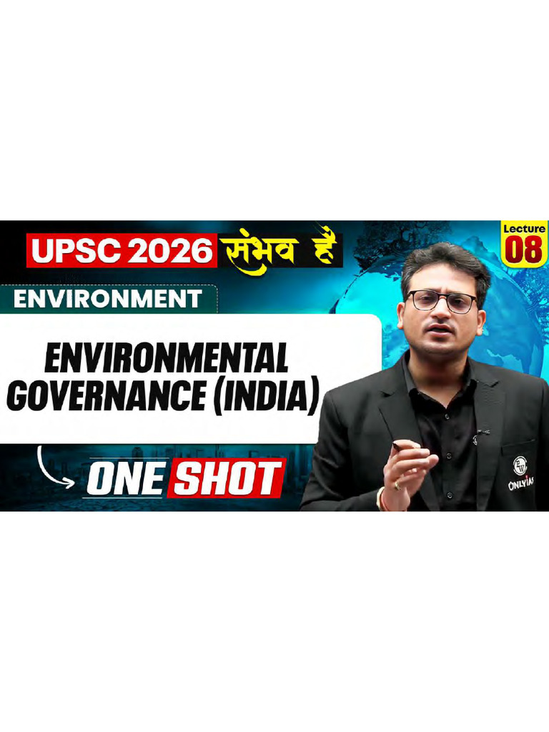 Complete Environment - Environmental Governance (India) - ONE SHOT ...