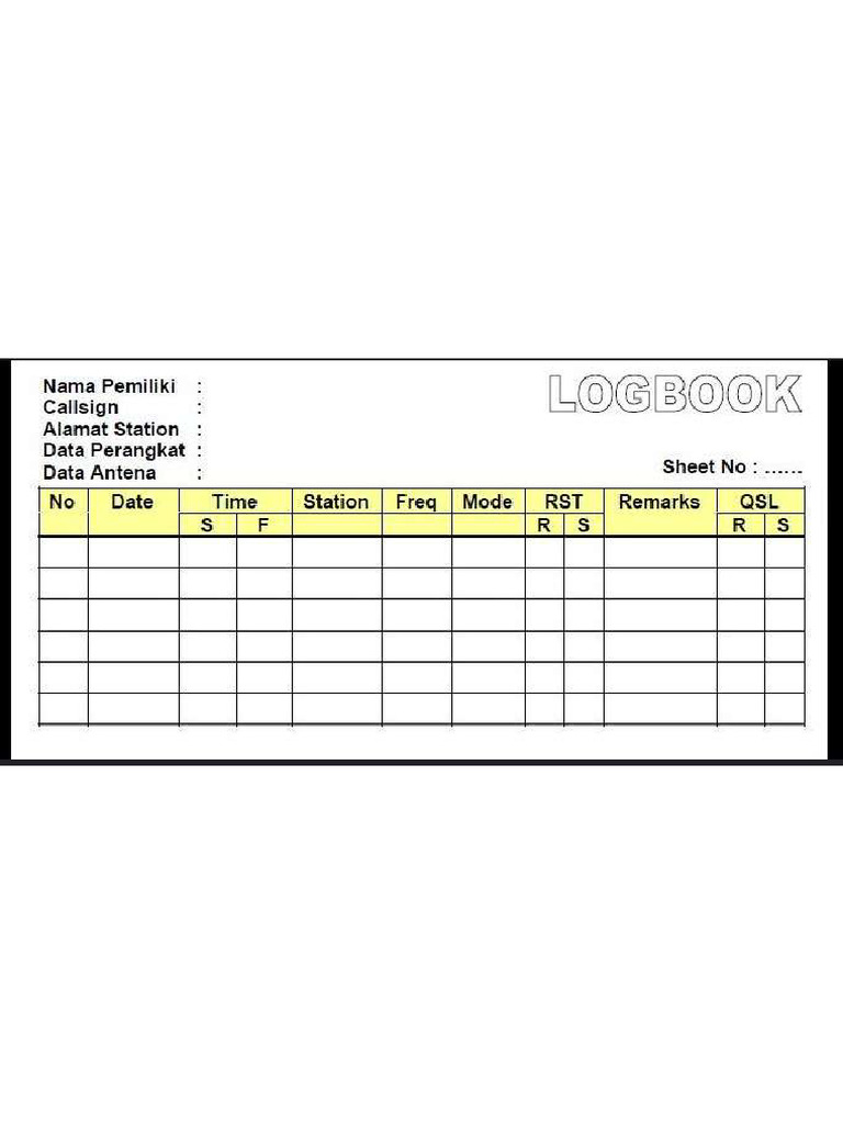 Contoh Logbook | PDF
