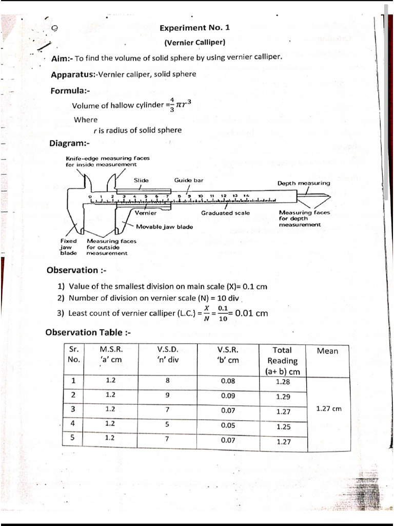 11 TH Physics Practical | PDF