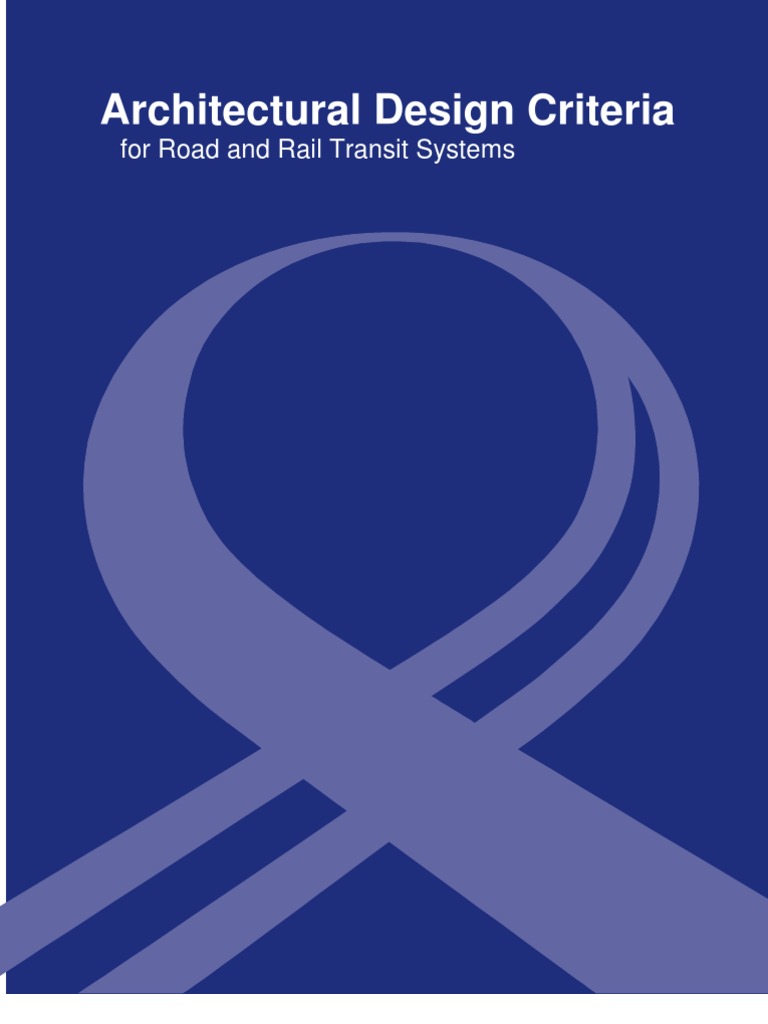 LTA Architectural Design Criteria PDF Electric Public Transport