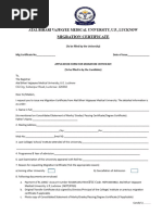 Punjab University Migration Form Guide | PDF