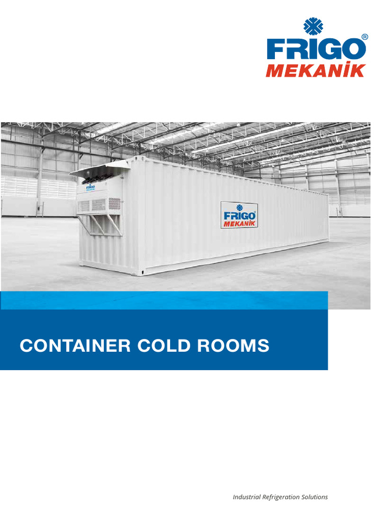 Container Cold Rooms | PDF | Refrigeration | Refrigerator