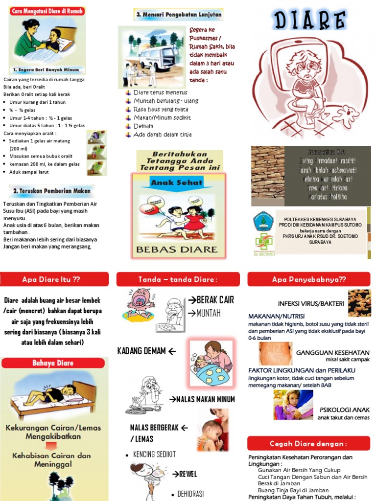 Leaflet Diare  Pada Anak