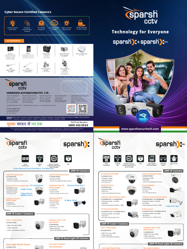 Sparsh X Series Catalogue - V2 - Low Reso | PDF