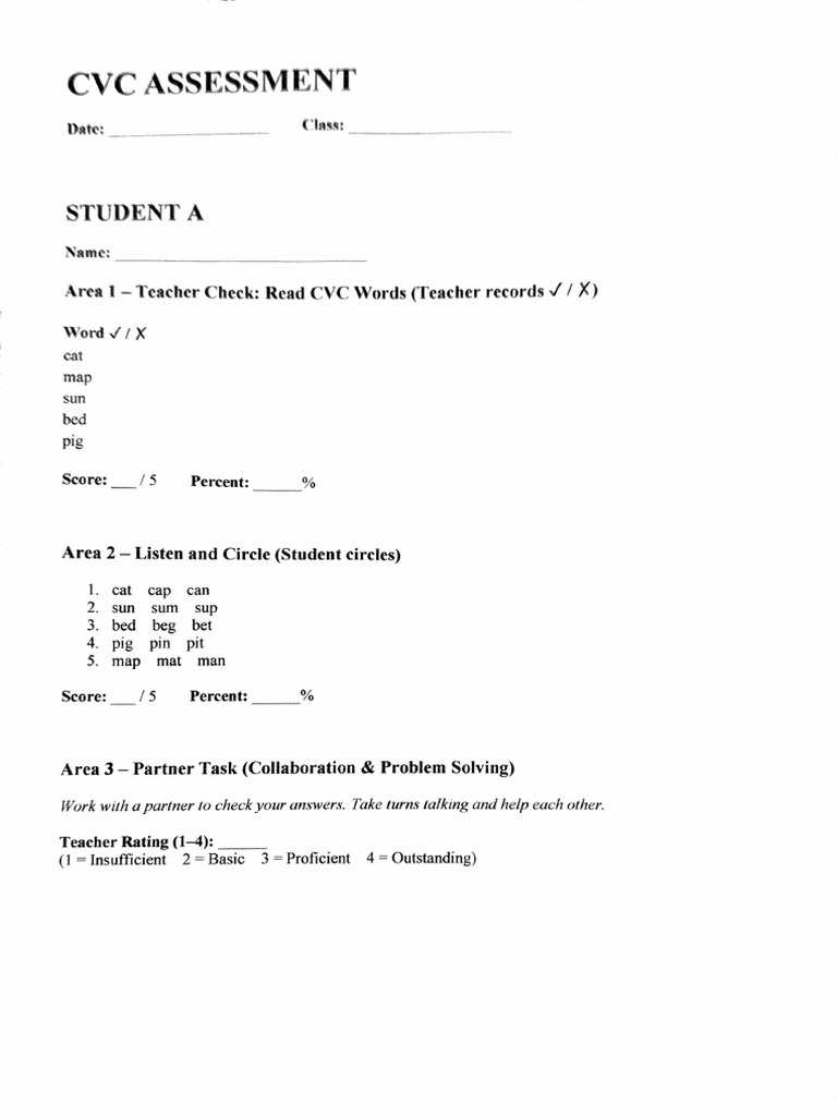CVC Assessment | PDF