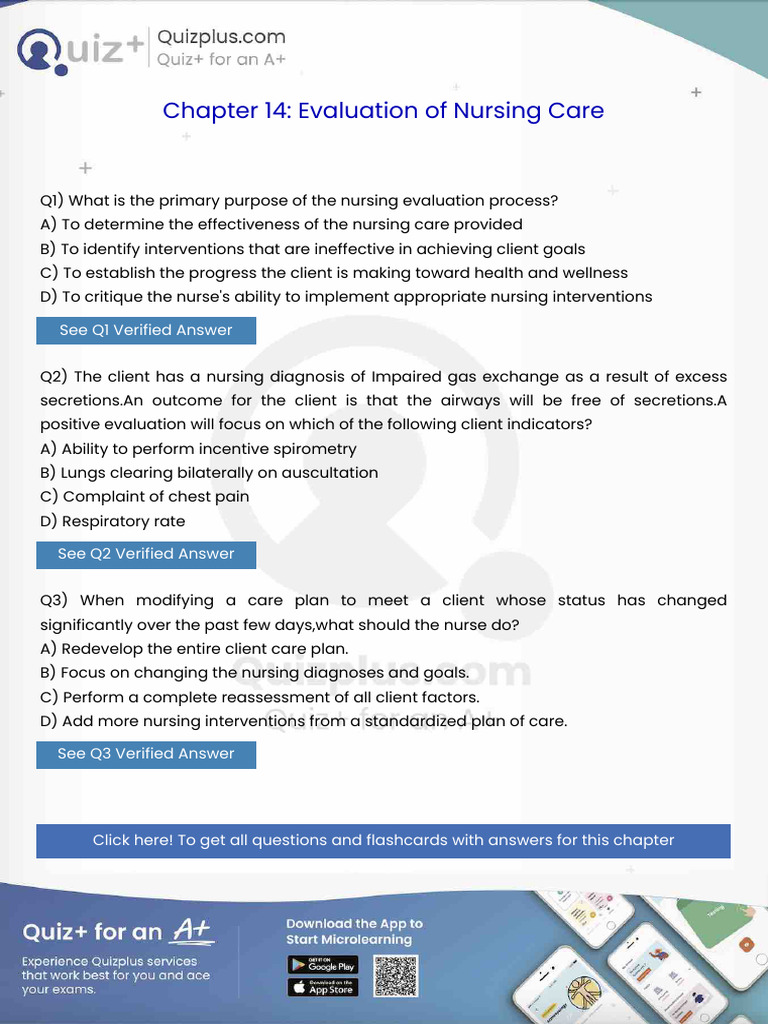 What Is The Primary Purpose of The Nursing Evaluation Process | PDF ...