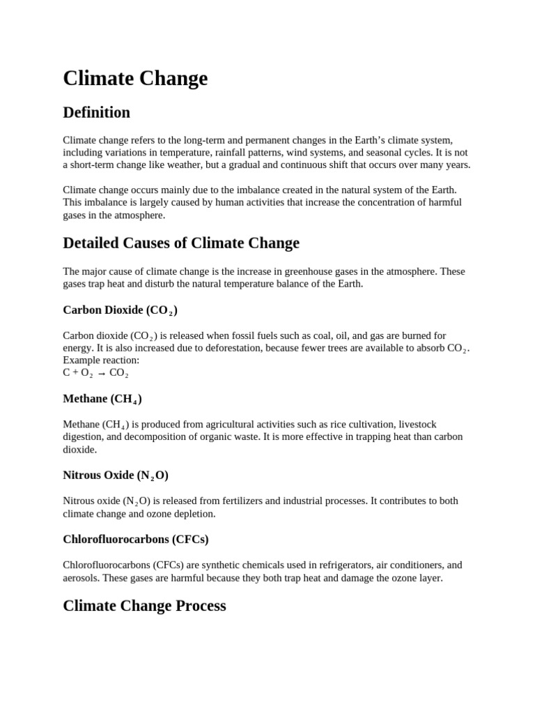 Climate Change | PDF | Climate Change | Greenhouse Gas