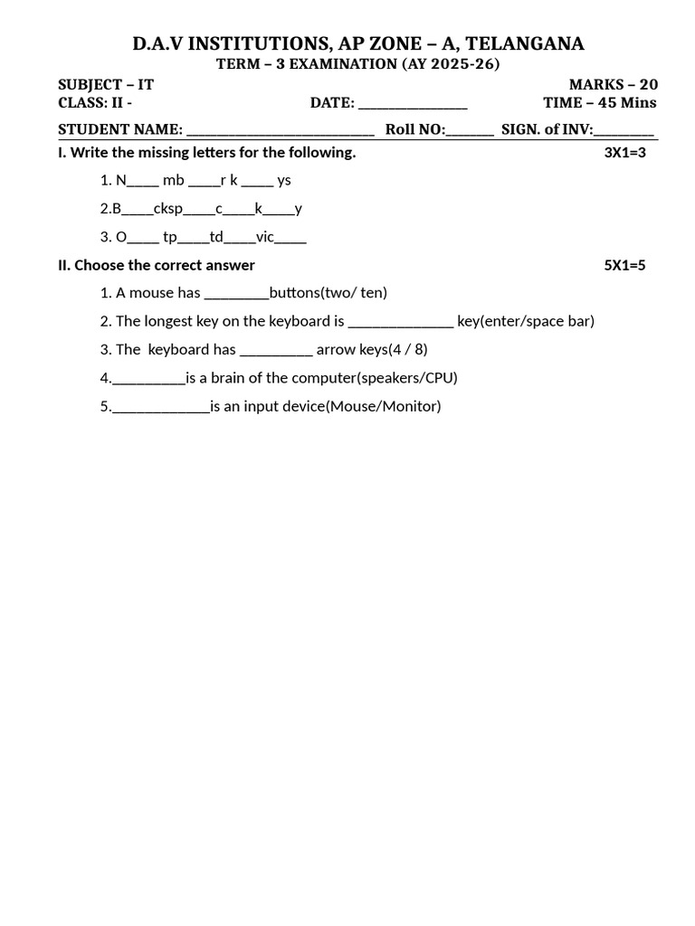2nd Class Computer | PDF