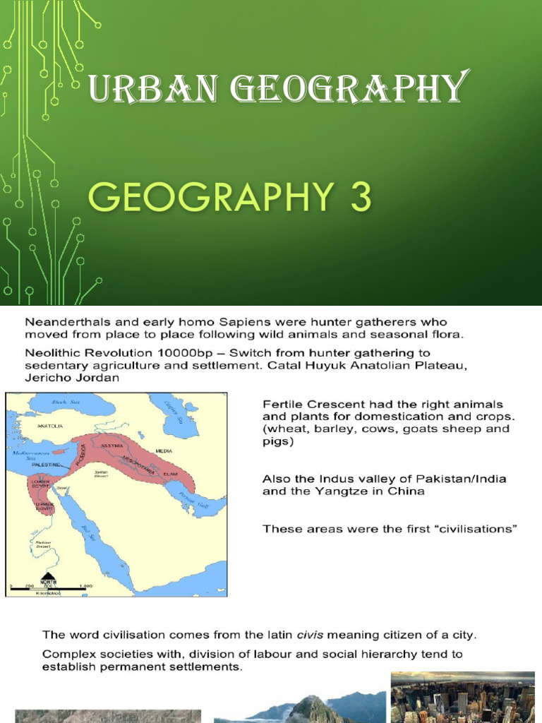 Introduction To Geography 3 | PDF | Suburb | City