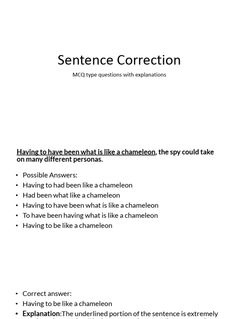 Sentence Correction Jan | PDF | Verb | Grammatical Number