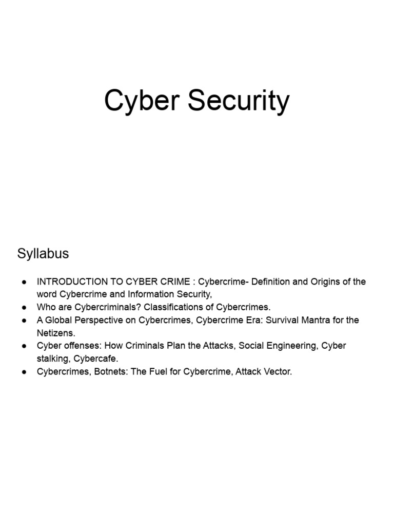 Unit 1 - Cyber Security | PDF | Cybercrime | Phishing