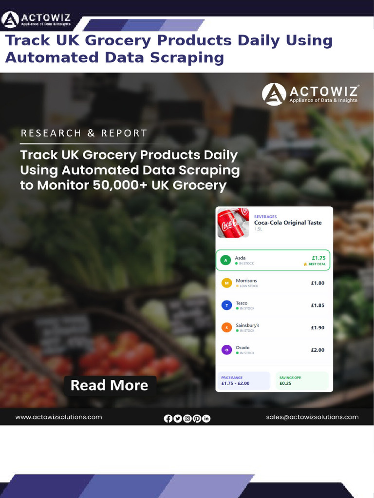 Track UK Grocery Products Daily Using Automated Data Scraping | PDF