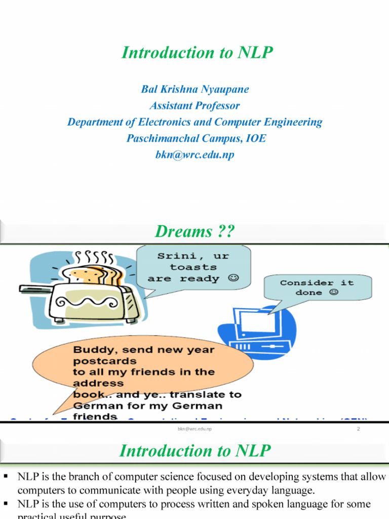 Introduction To NLP | PDF